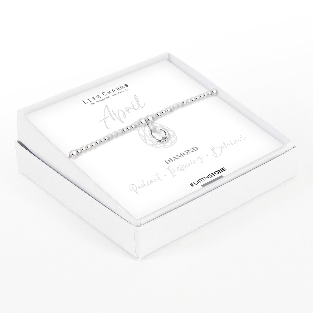 April Birthstone Bracelet – Diamond