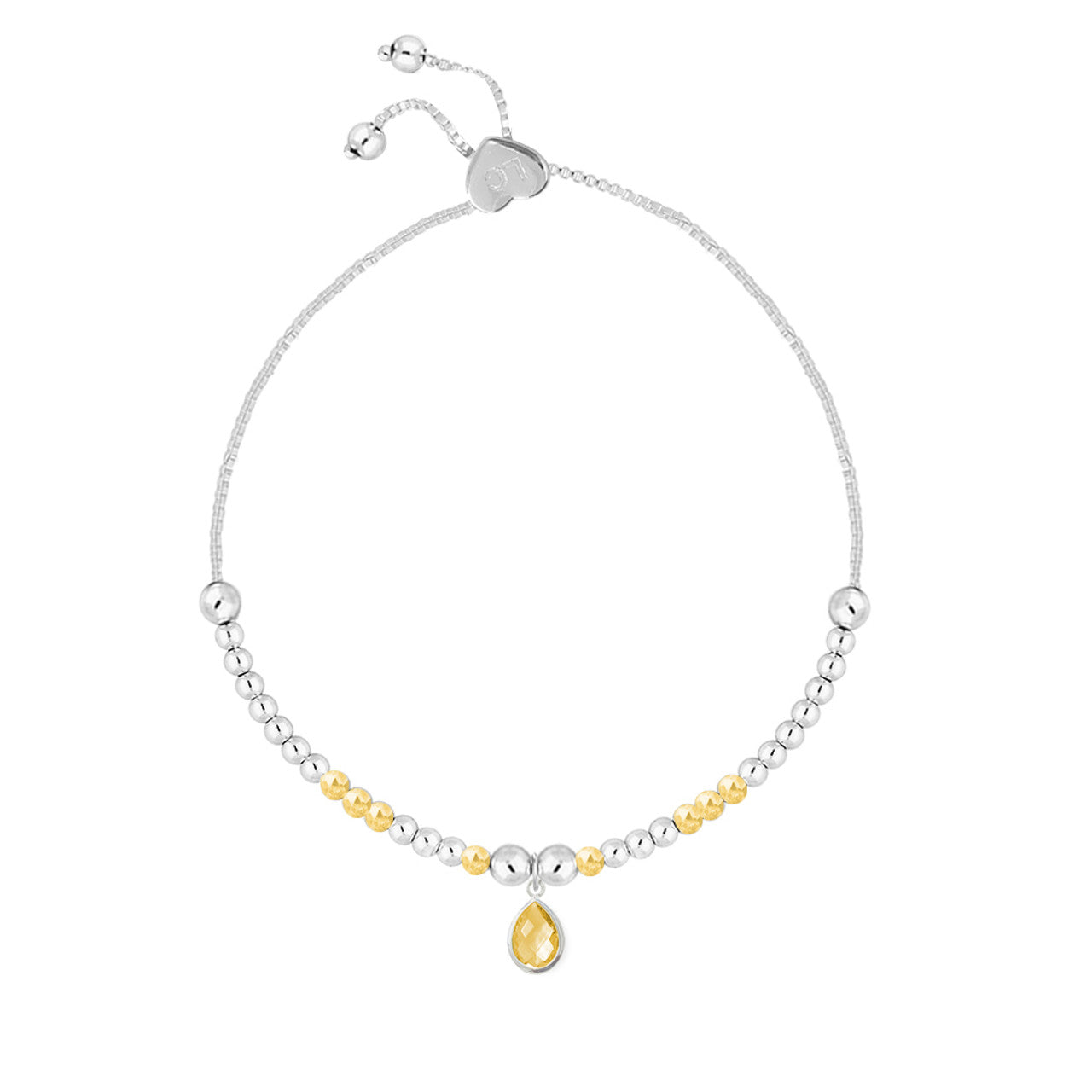 November Birthstone Bracelet – Yellow Citrine