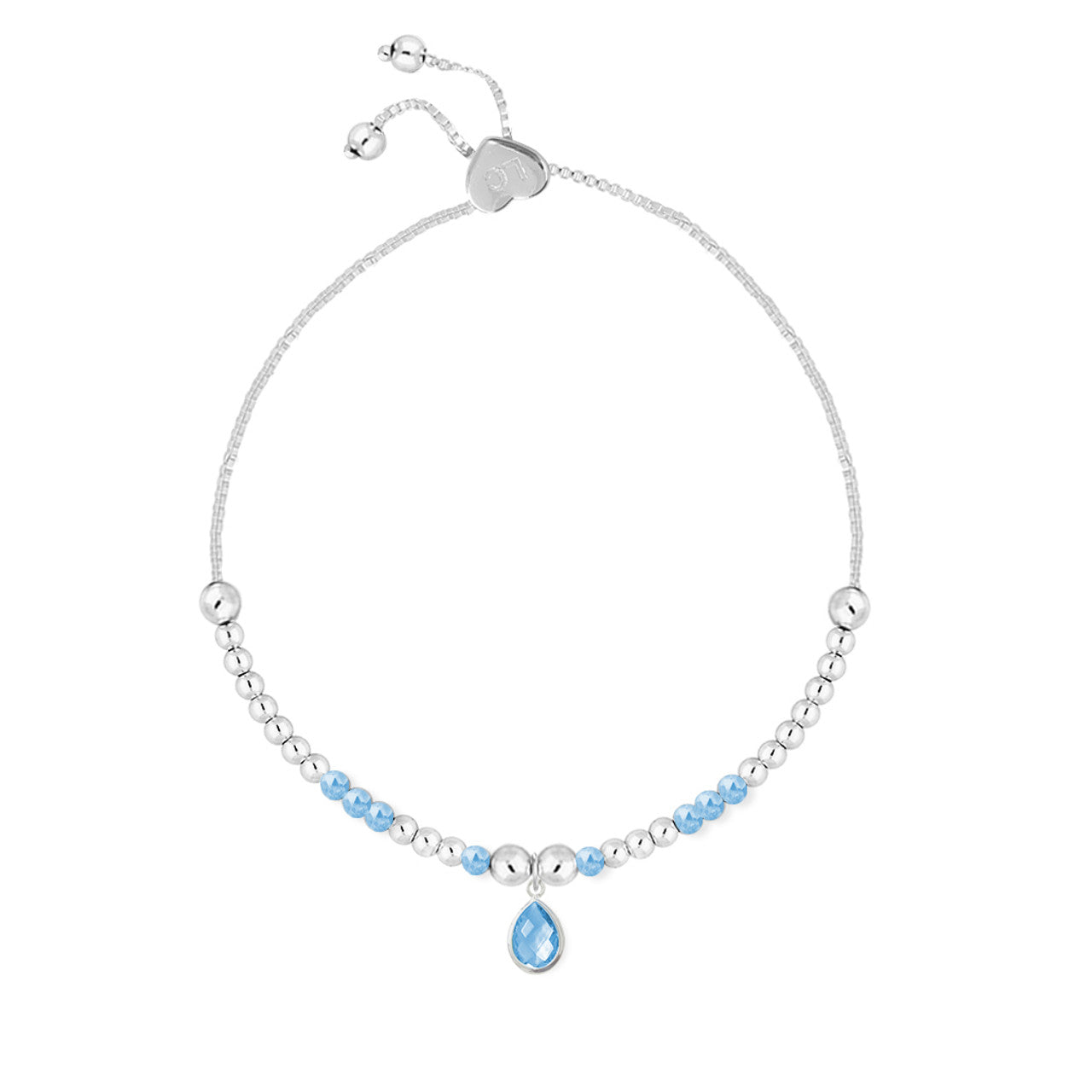 December Birthstone Bracelet – Blue Topaz