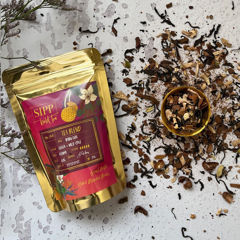 Sipp Bold Tea - Cocoa + Mild Spice 50g (Babu Chai)