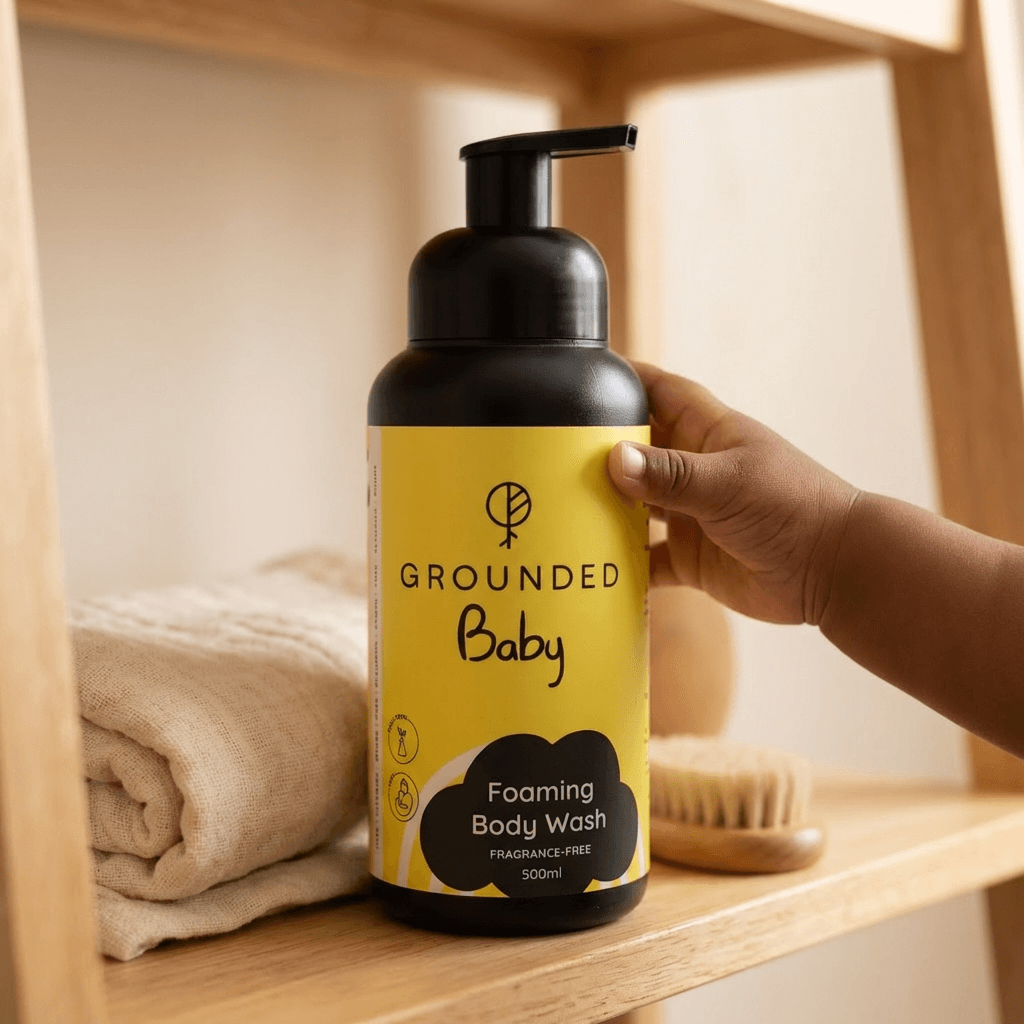 Grounded Baby Foaming Body Wash – Fragrance-Free (500ml)