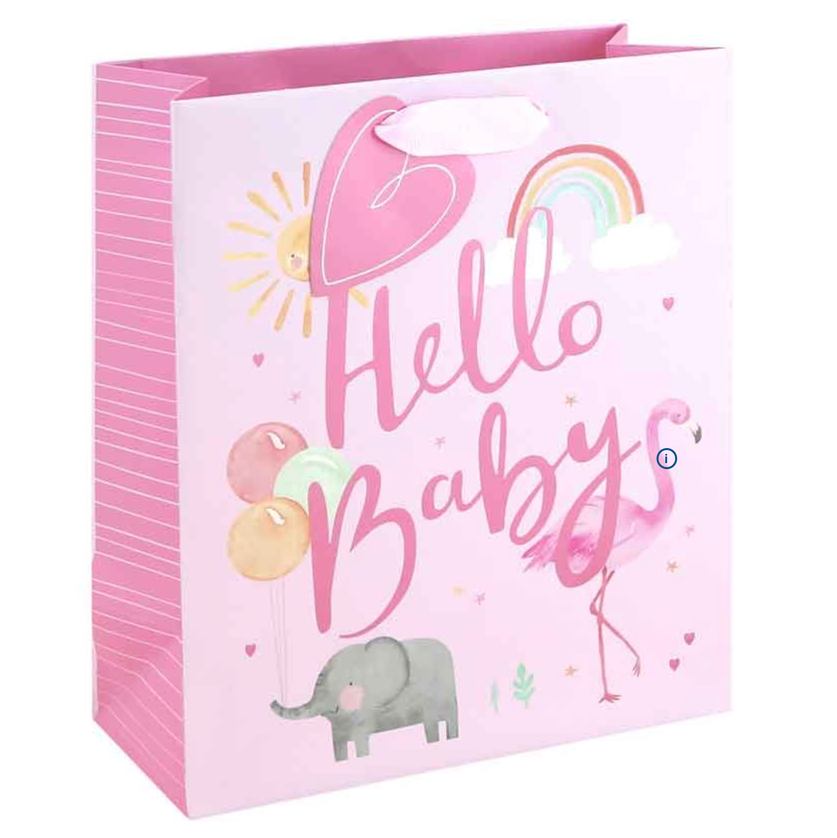Baby Girl Gift Bag – Medium & Large Pink Gift Bag