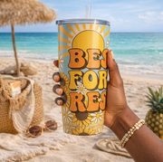 Personalised 20 oz Stainless Steel Sublimation Travel Tumbler – “Besties for the Resties” with Straw