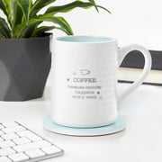 Love Life Mug & Coaster Set - Monday Coffee