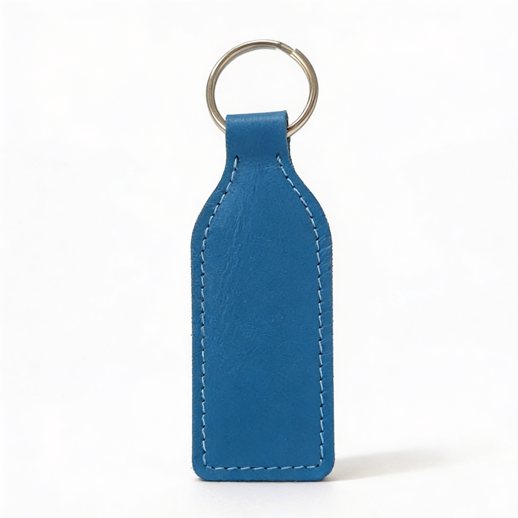 Leather Keyrings – Blue Custom Key Holders