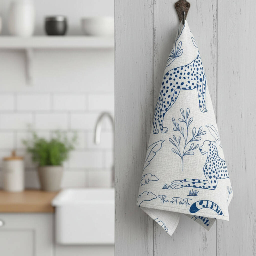 Art Carte Illustrated Tea Towel