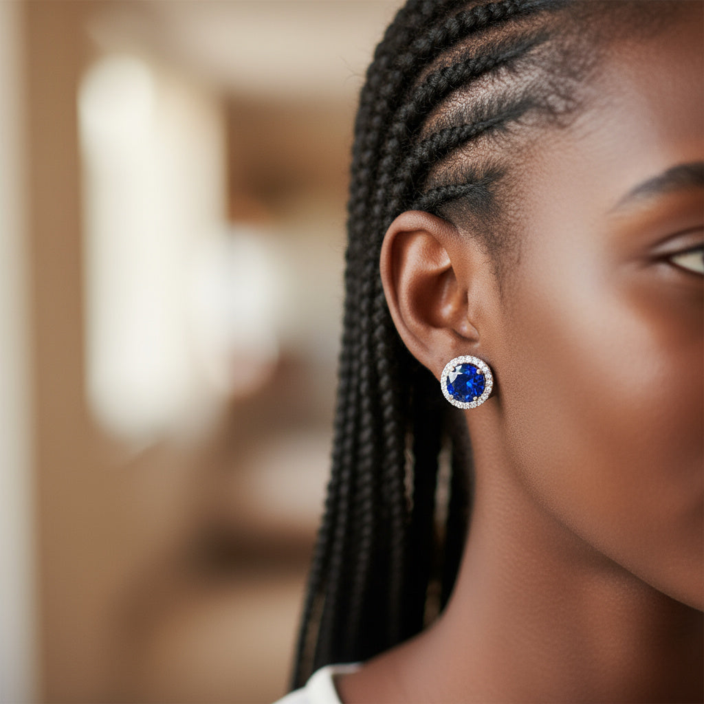 Regina Crystal Pierced Earrings