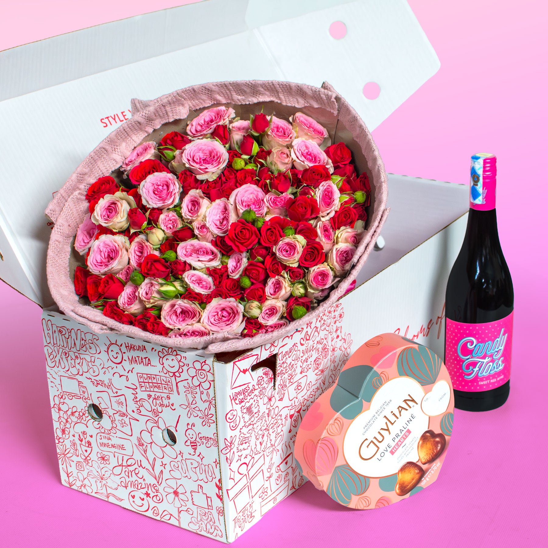 Blooming Love Package | Flower & Chocolates Gift Hamper