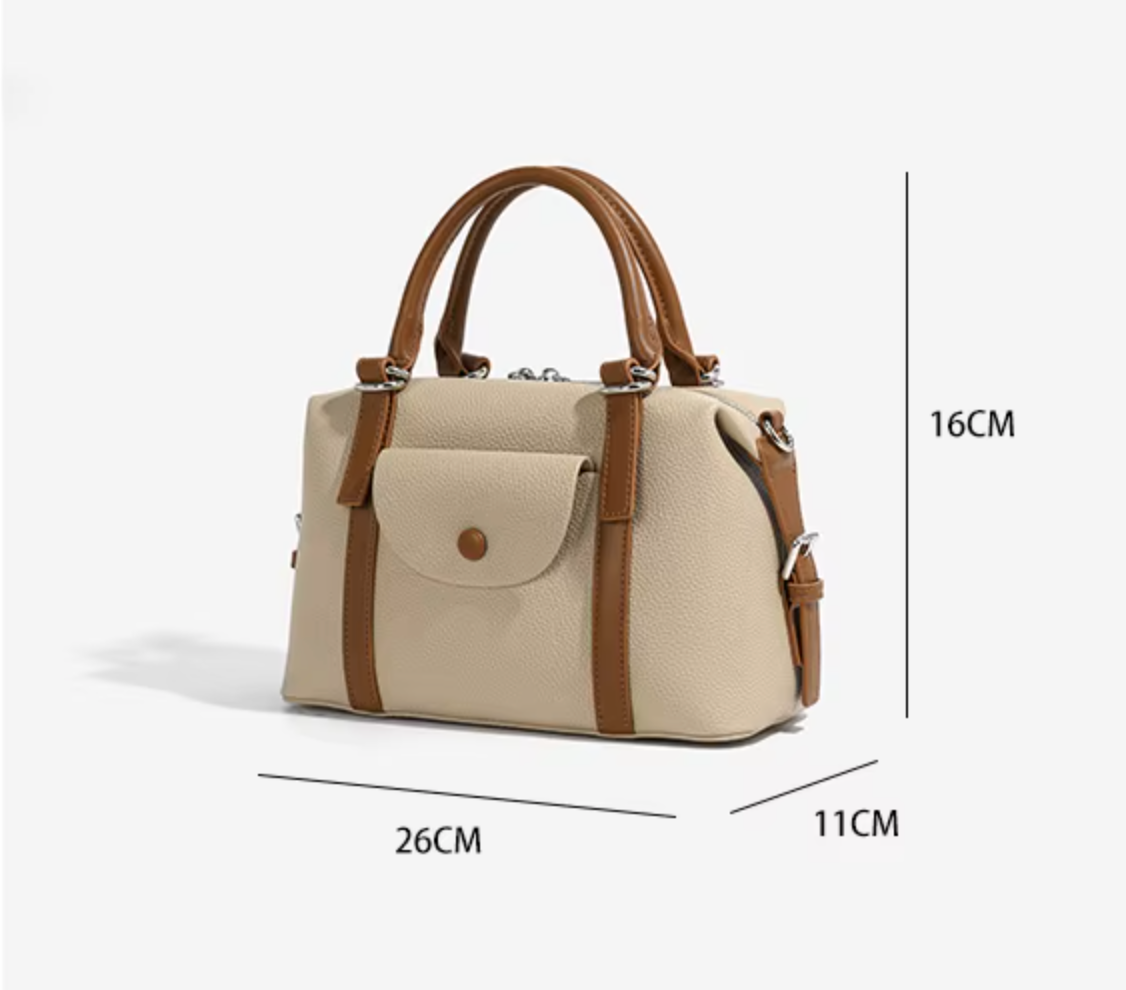 Women’s Eco-Friendly PU Leather Handbag / Fashion Shoulder Purse & Sling Bag for Daily Use – 26 × 11 × 16 cm