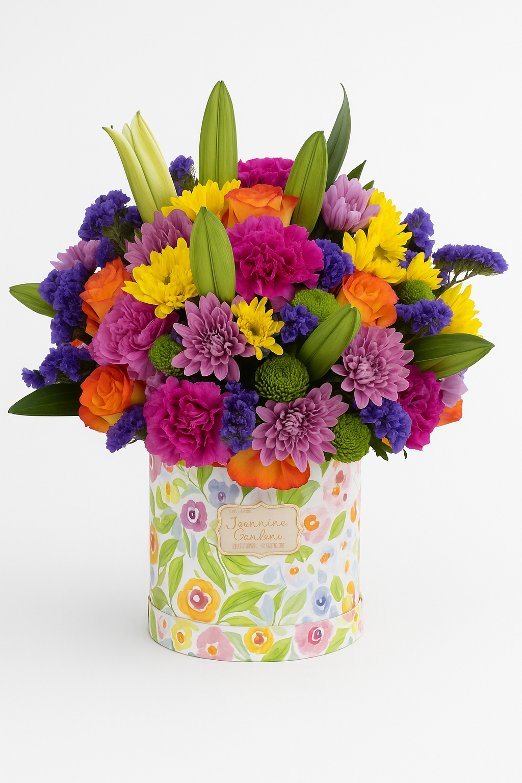 Big Heart Floral Box – Bold, Joyful & Full of Life 💖