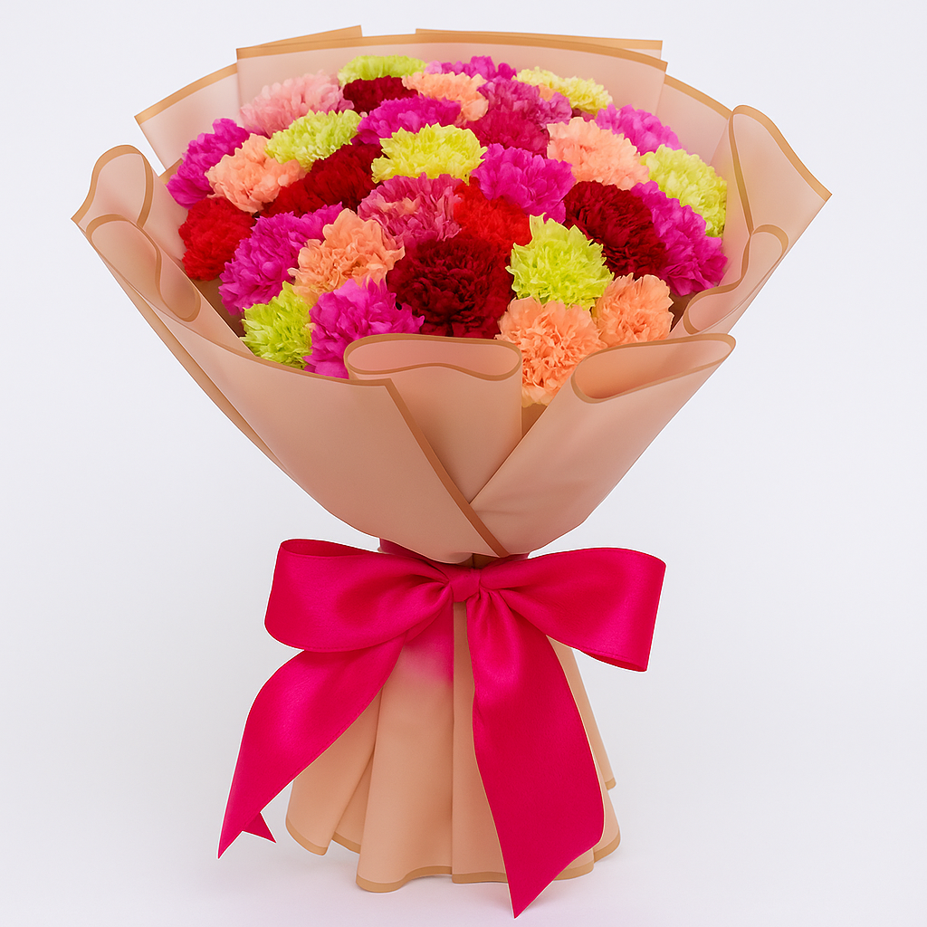Exclusive Mixed Carnation Bouquet