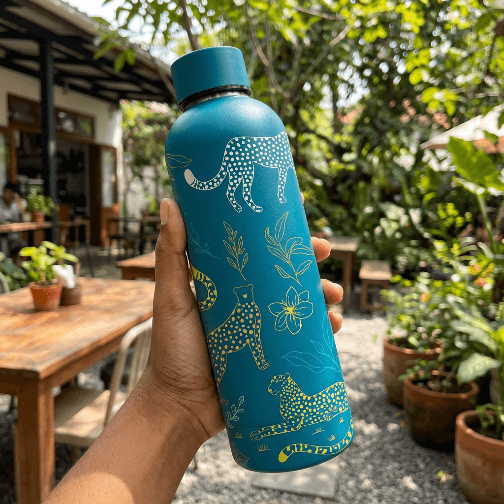 The Art Carte Insulated Bottle - 500ml Blue Edition