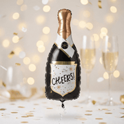 Cheers Confetti Bubbly Bottle Supershape Foil Balloon – 36"