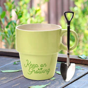 Country Living Gardener's Mug - Green "Keep On Growing"