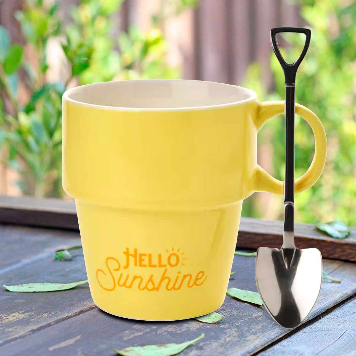 Country Living Gardener's Mug - Yellow "Hello Sunshine"