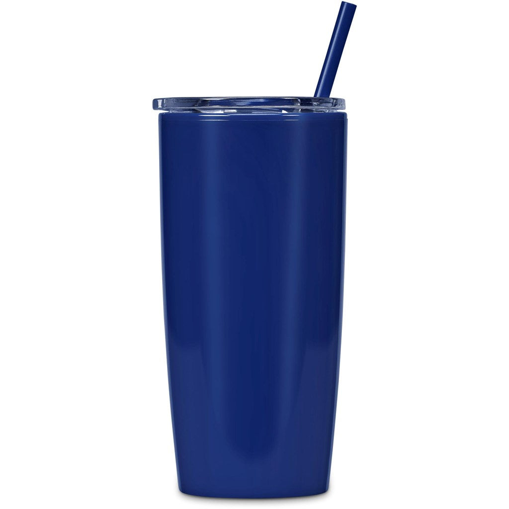 Altitude Daytona Plastic 2-In-1 Double-Wall Tumbler & Straw- 600ml