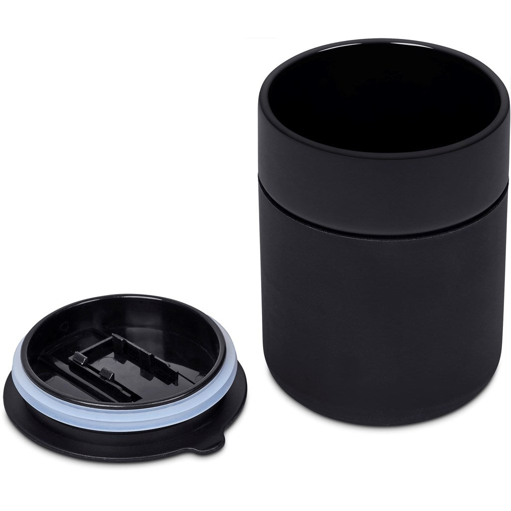 Personalised Black Serendipio Pimlico Ceramic Tumbler 300ml