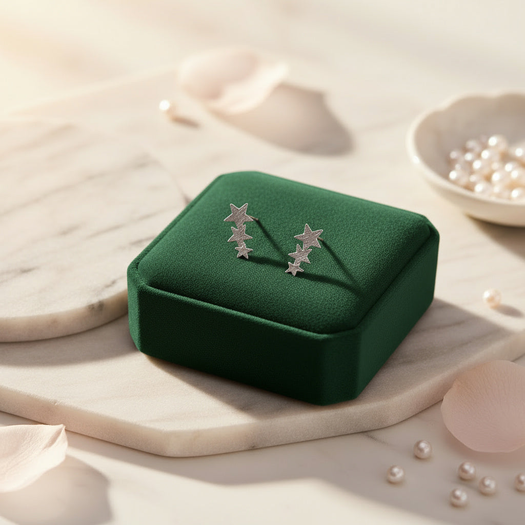 Stargazer Silver Studs