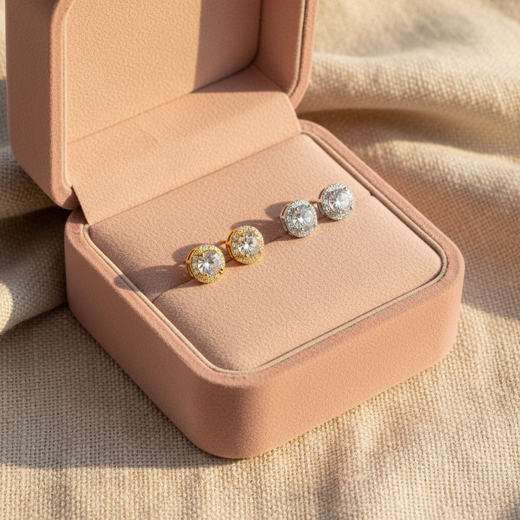 Diamond Crystal Studs