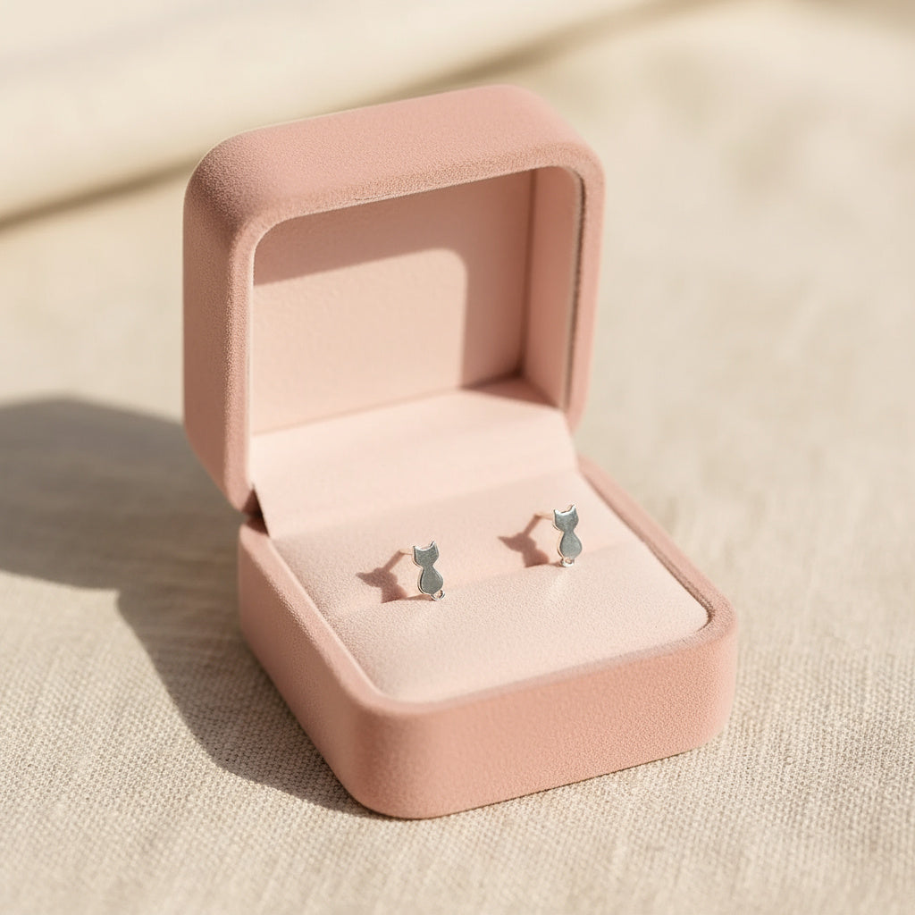 Cat Stud Earrings