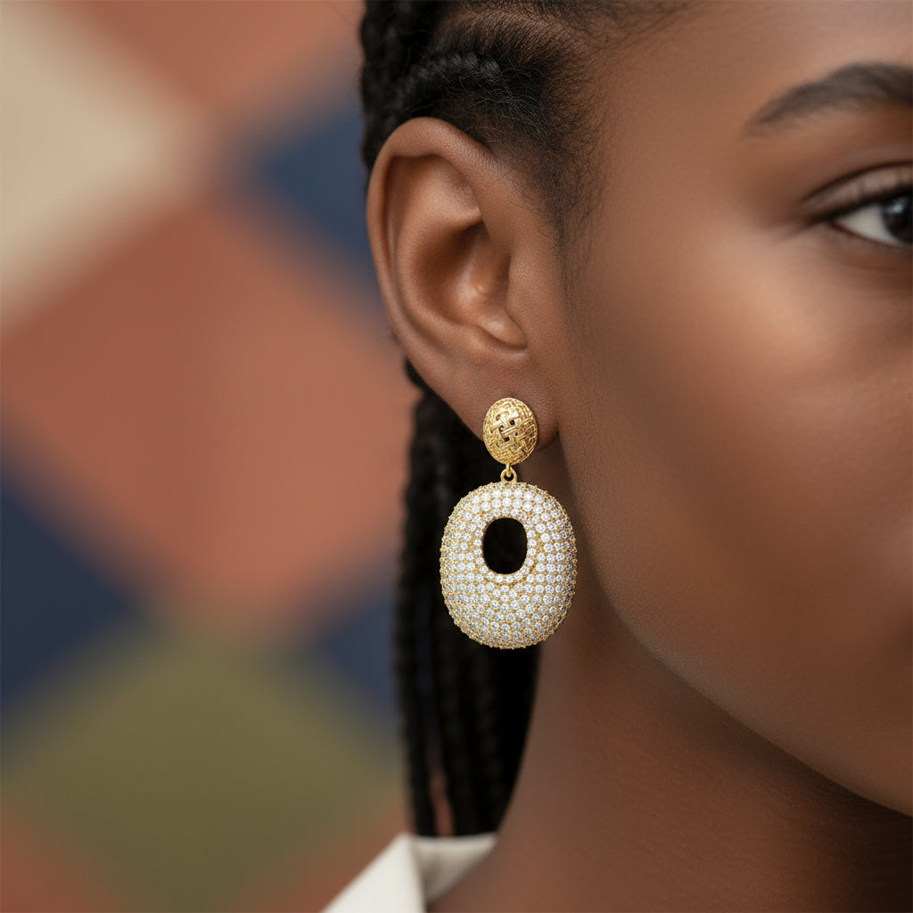 Freya Gold Sparkle Earrings