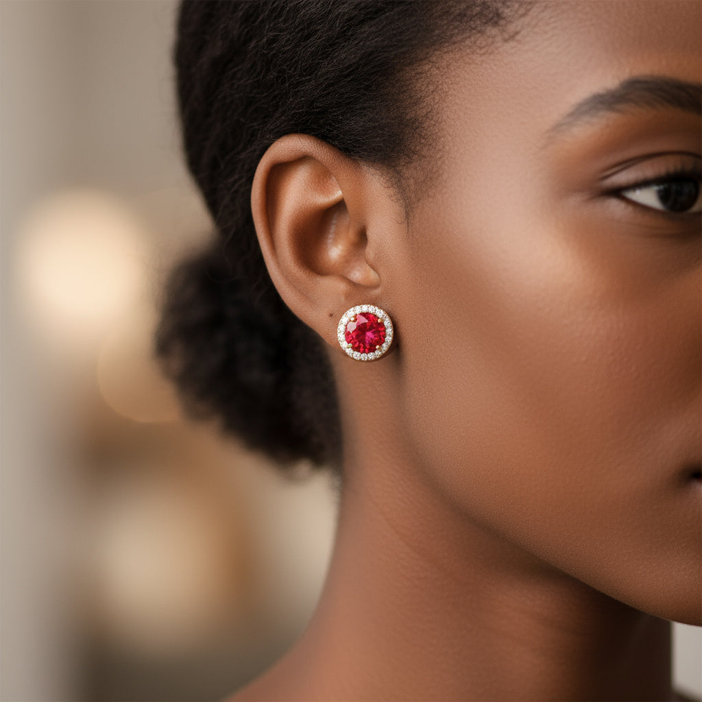 Regina Crystal Pierced Earrings