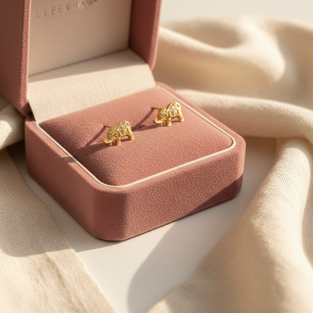 Lucky Elephant Studs