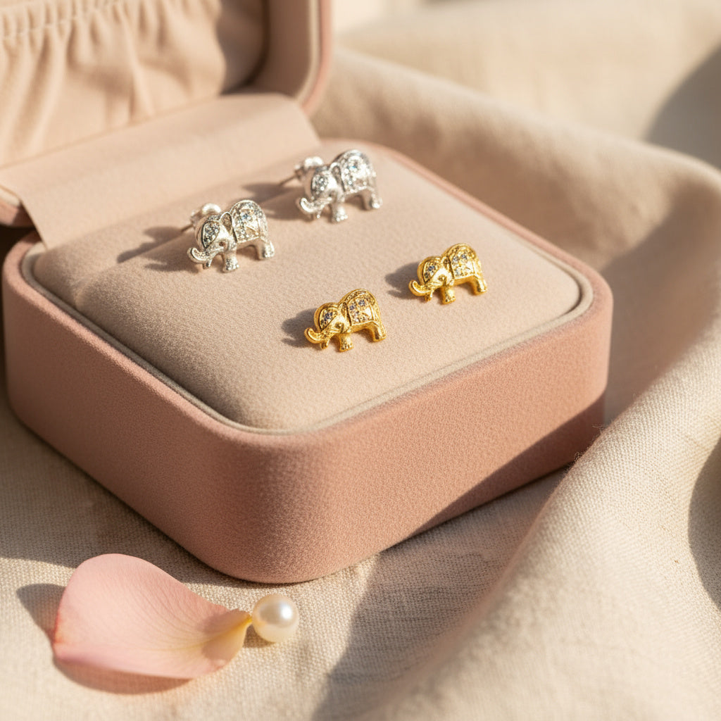 Lucky Elephant Studs