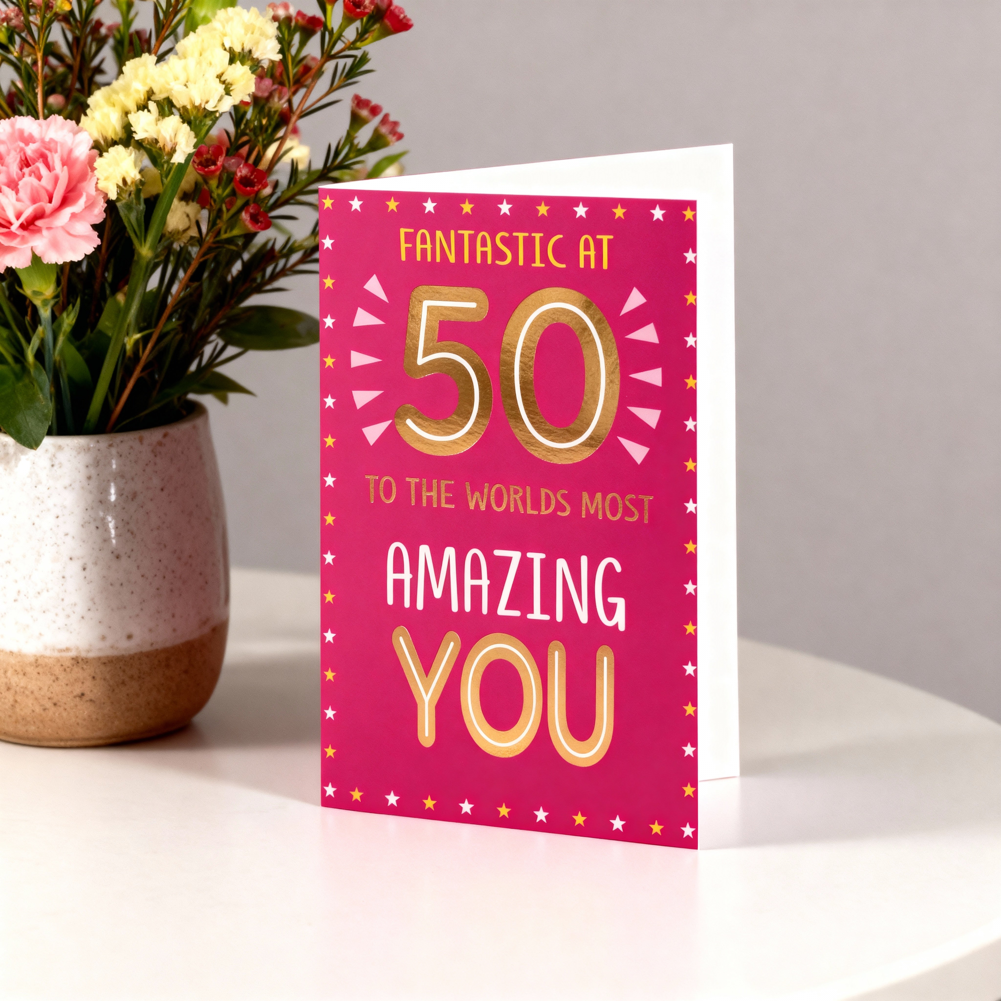 50 & Fabulous – Milestone Card For Her