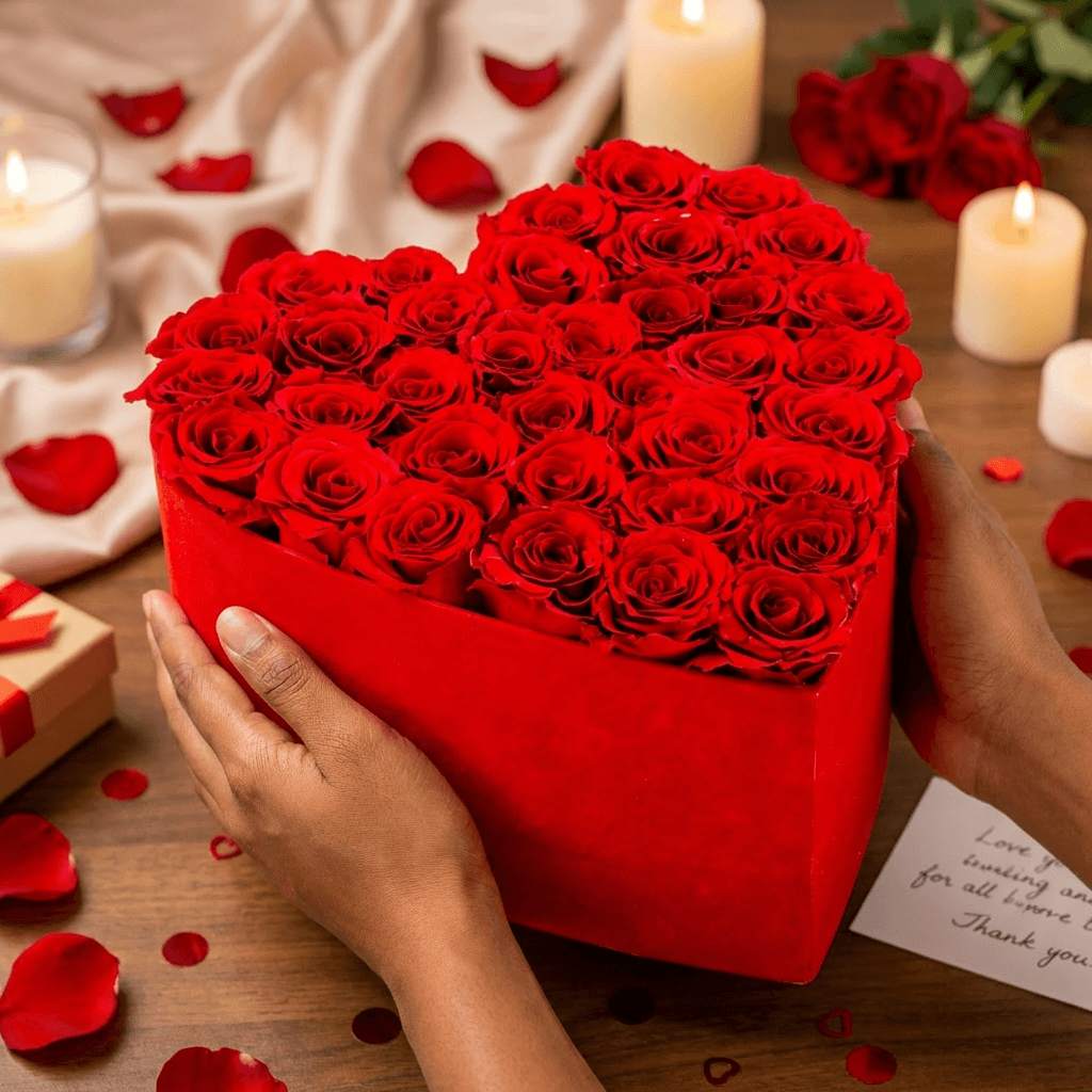 ForeverRoses™ Red Heart Roses