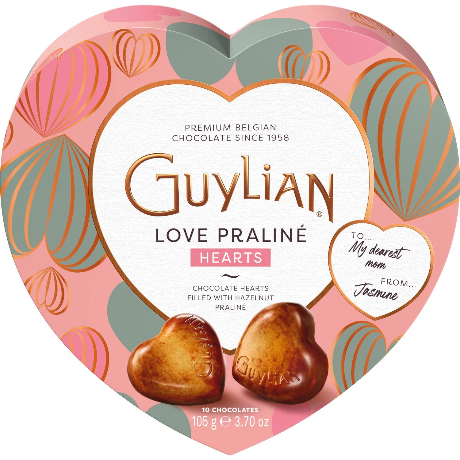 Guylian Love Praliné Hearts – Belgian Chocolate Heart Box (105g)