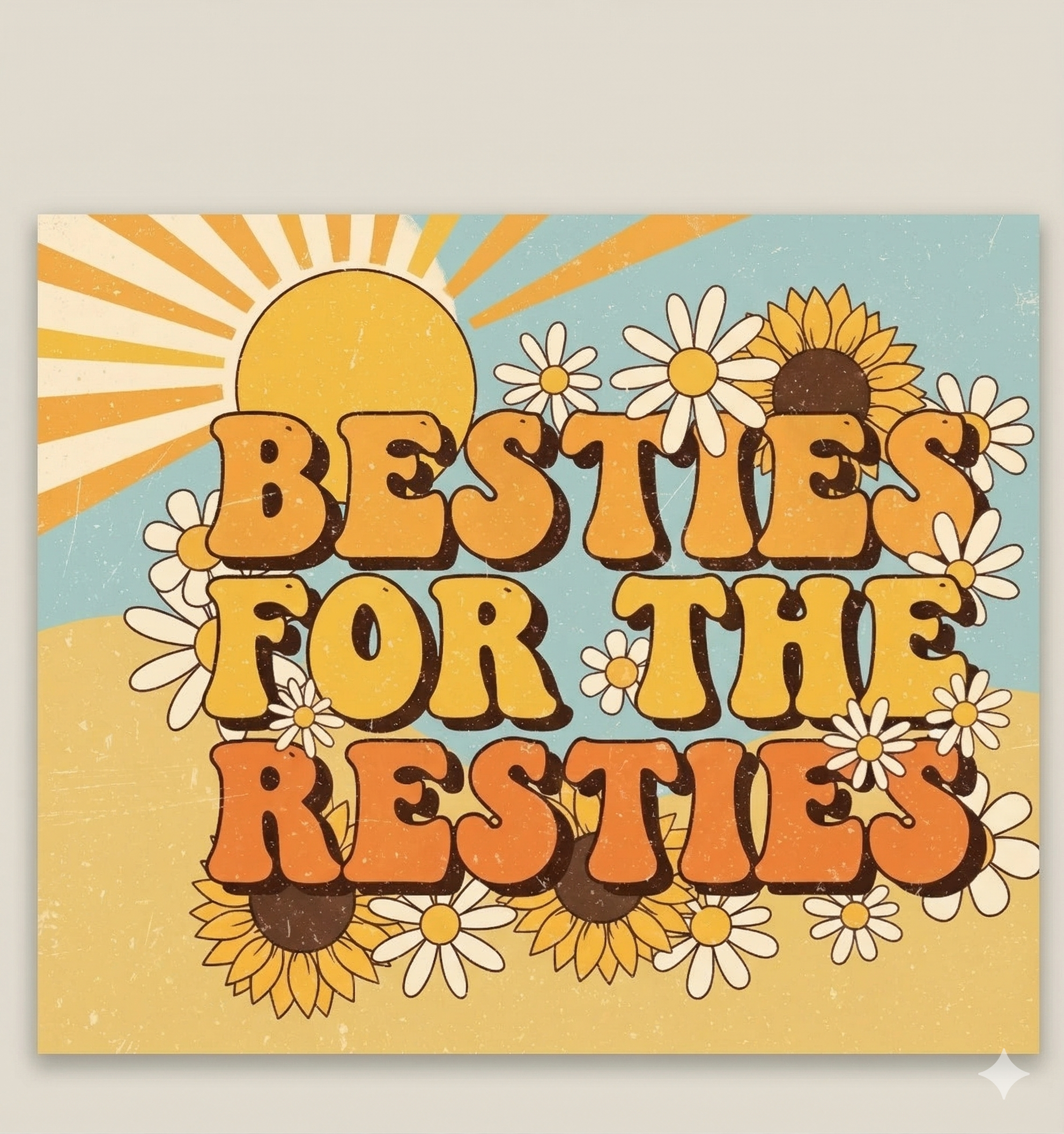 Personalised 20 oz Stainless Steel Sublimation Travel Tumbler – “Besties for the Resties” with Straw