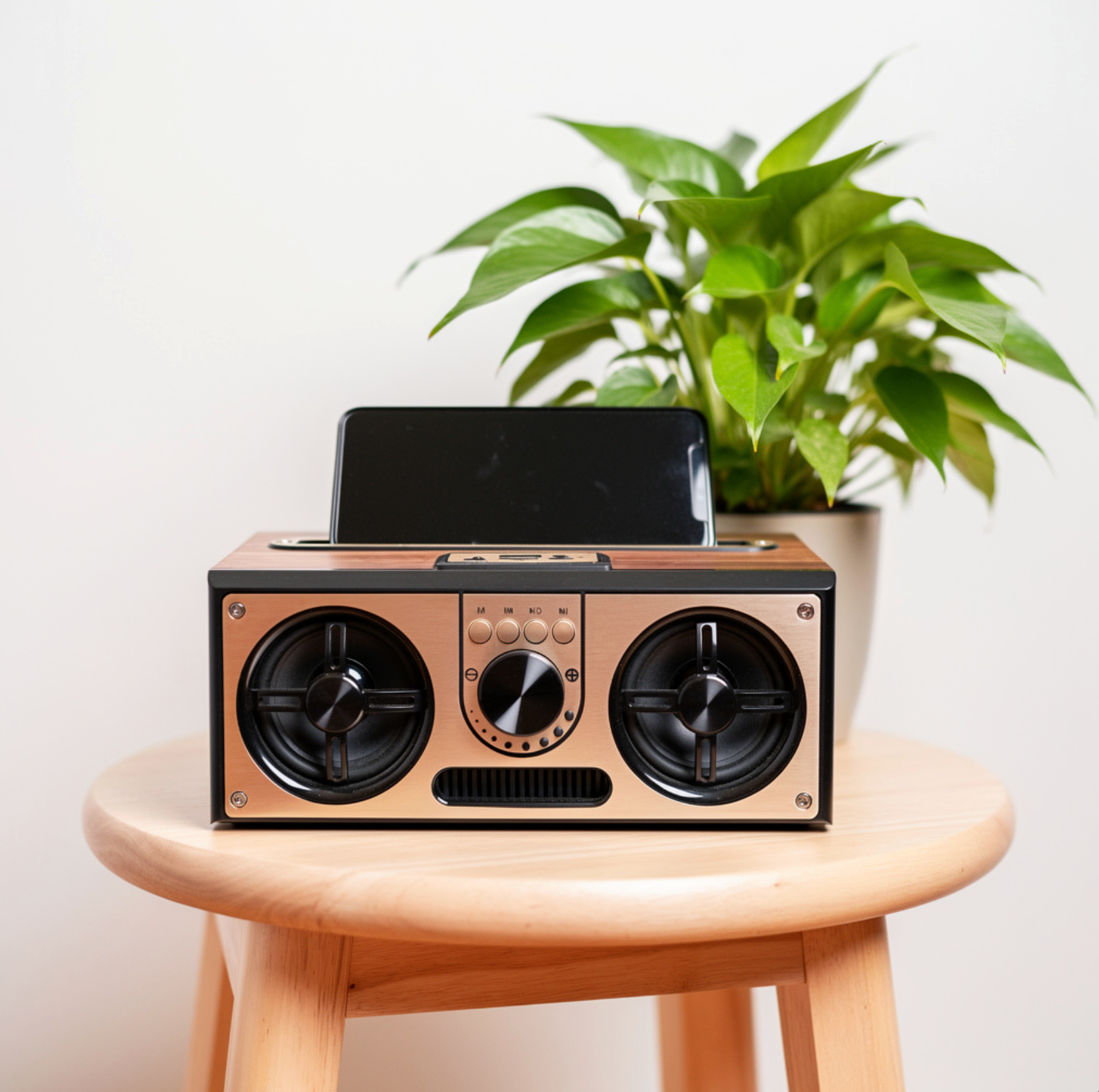 Giftology Retro Wood 20W Bluetooth Speaker