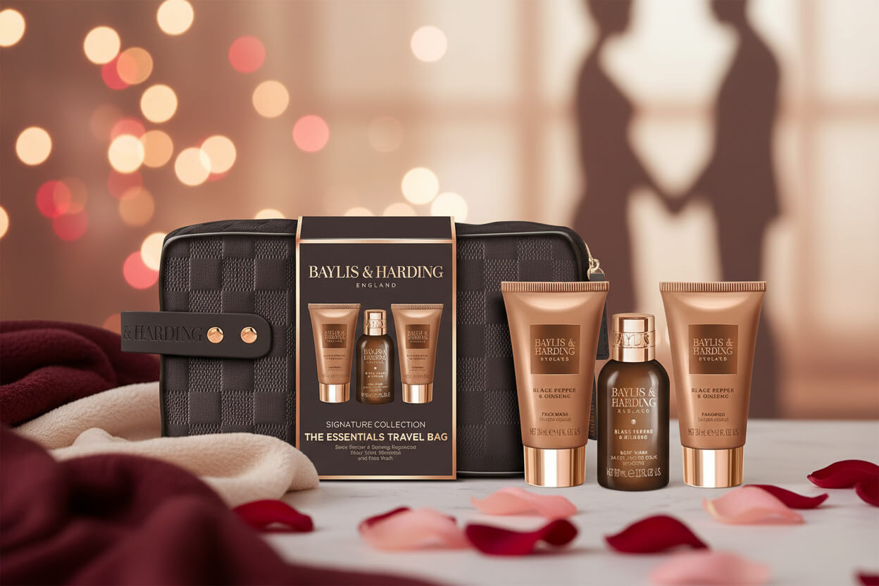 Baylis & Harding Signature Collection Black Pepper & Ginseng Essentials Travel Bag