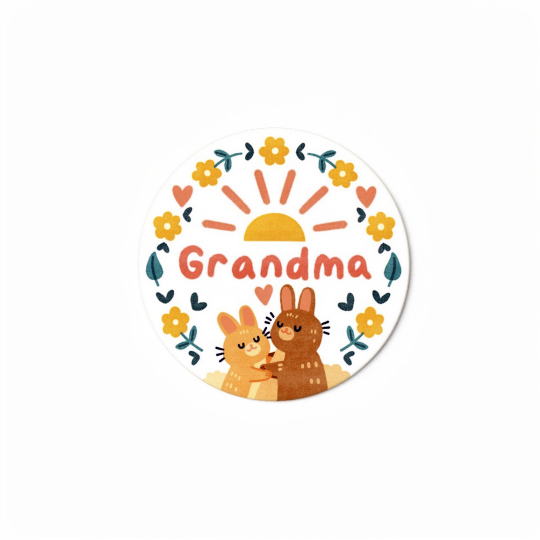 Custom Mum Coaster Set – 6 Piece Cute Ceramic Mother’s Day Gift