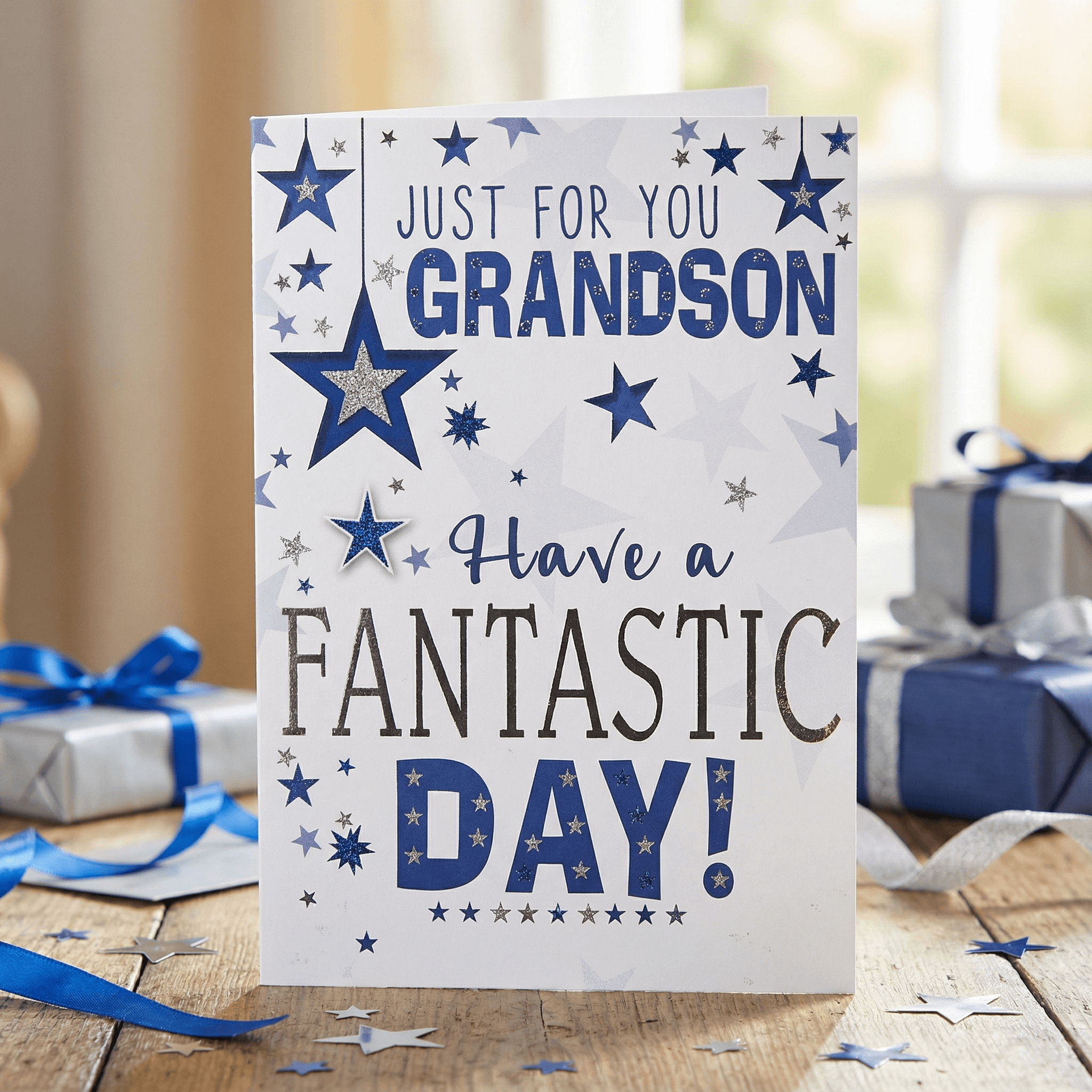 Grandson Celebration Card – Have a Fantastic Day!