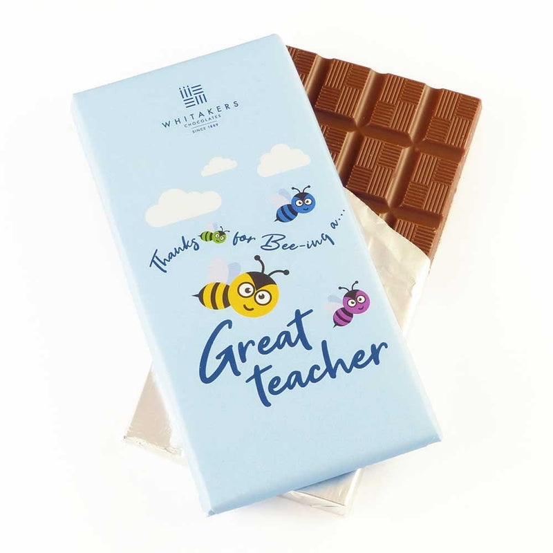 Great Teacher Milk Chocolate Bar by Whitakers - 90g