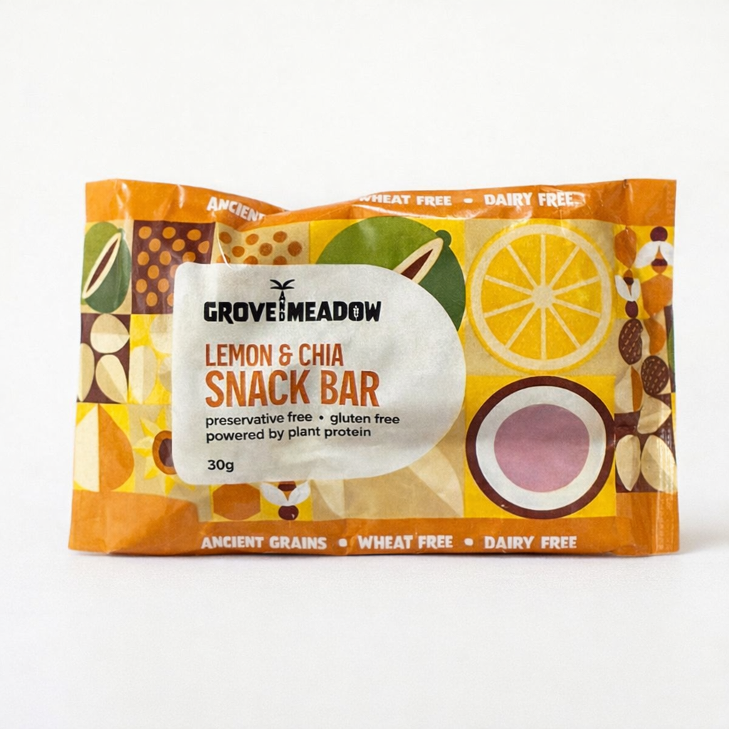 Grove Meadow Lemon & Chia Snack Bar 30g