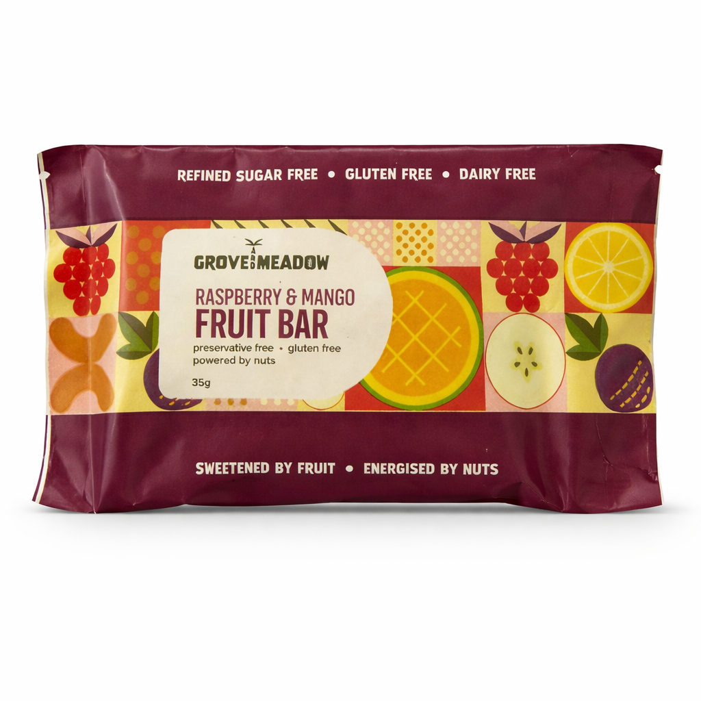 Grove Meadow Raspberry & Mango Snack Bar 35g
