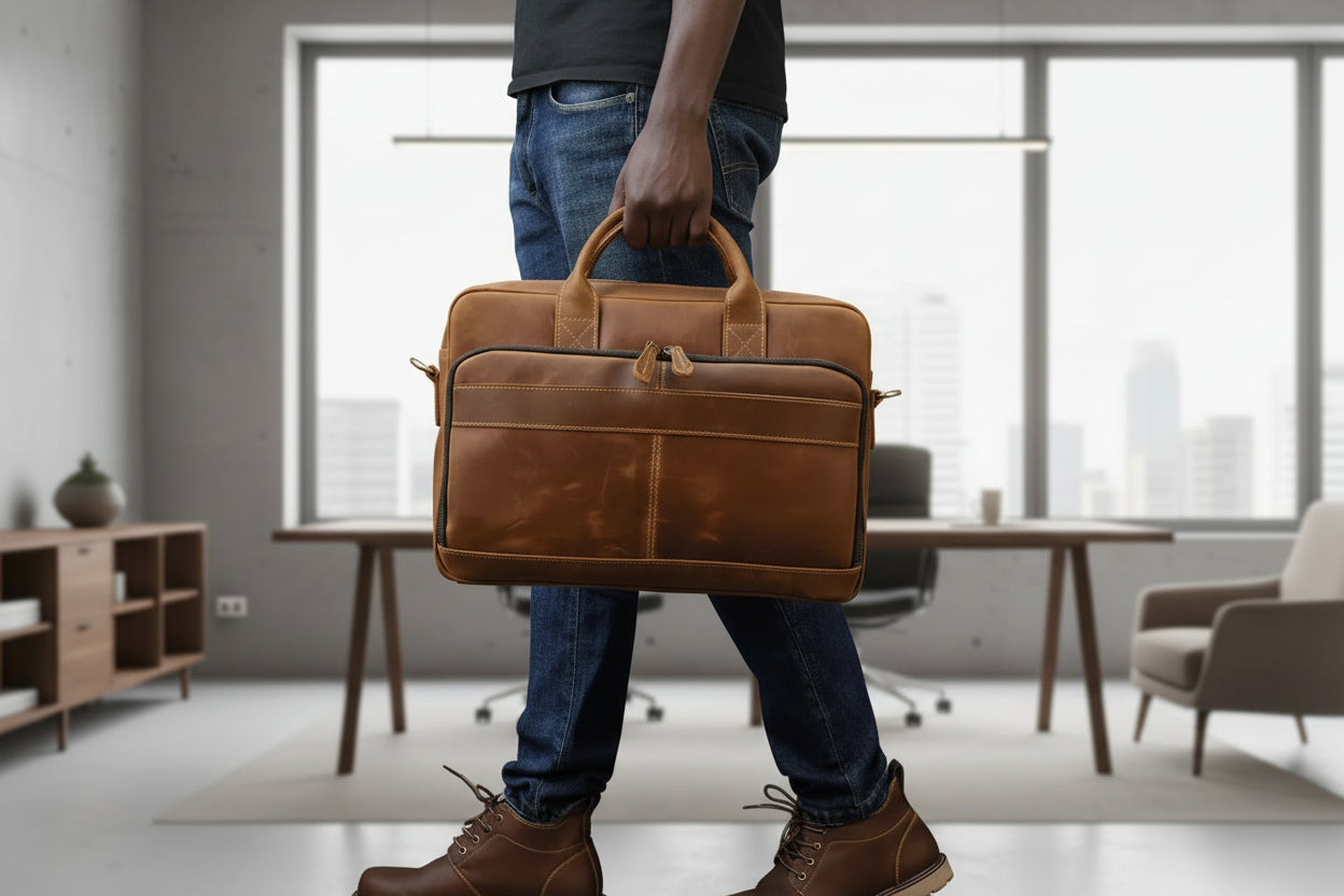 The Sterling Heritage Leather Laptop Bag