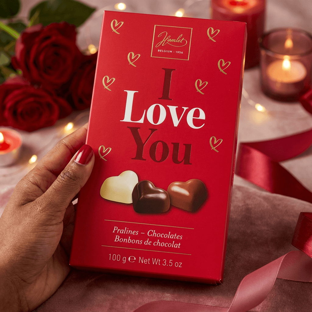 Hamlet I Love You Praline Chocolate Selection Box (100g)