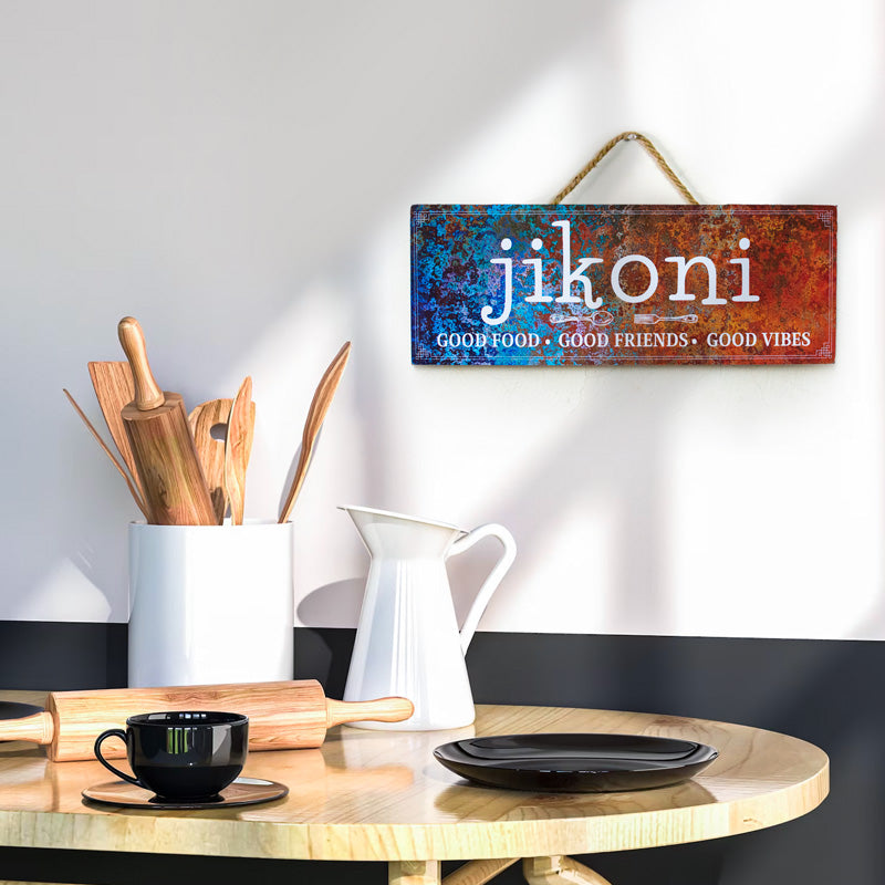 Good Food, Friends, Times Wall Hanging Plaque