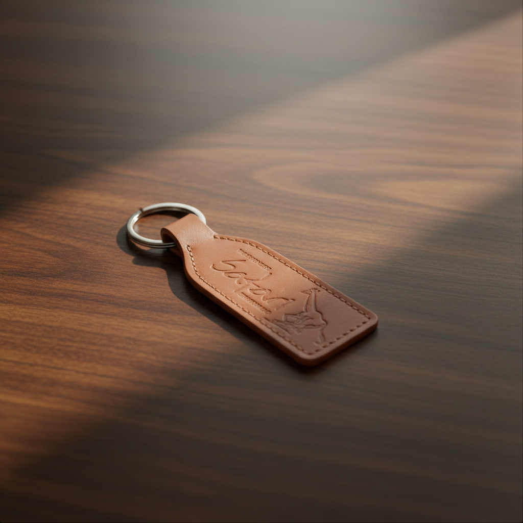 Leather Keyrings – Safari Company Ltd Branded Key Holders (Large / Small)