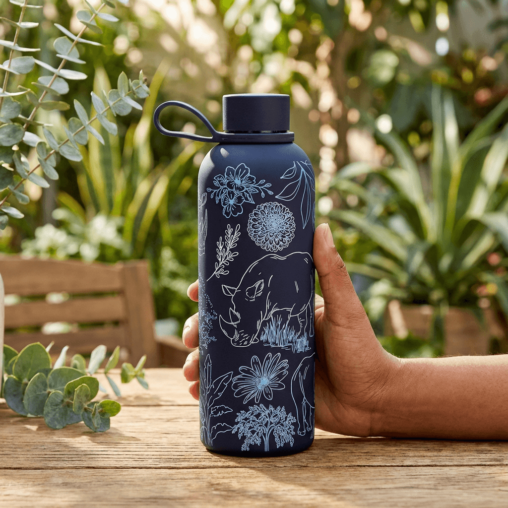 The Art Carte Insulated Bottle - 500ml Black Edition