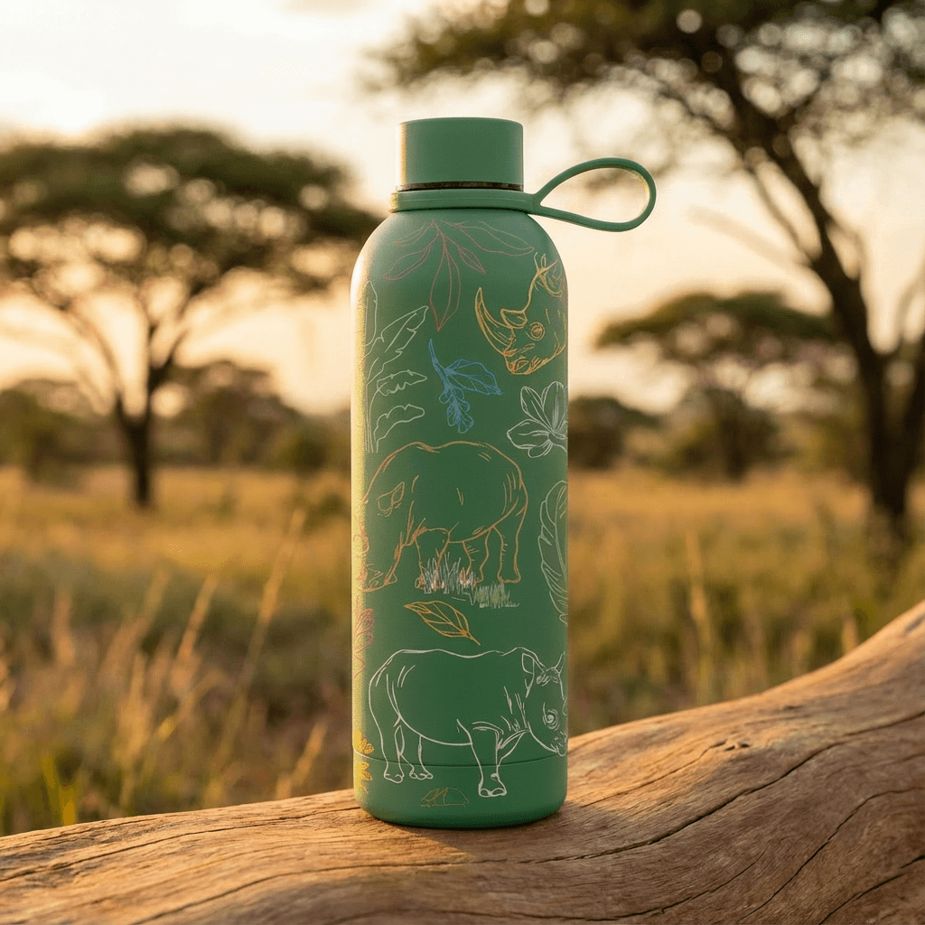 The Art Carte Insulated Bottle - 500ml Green Edition