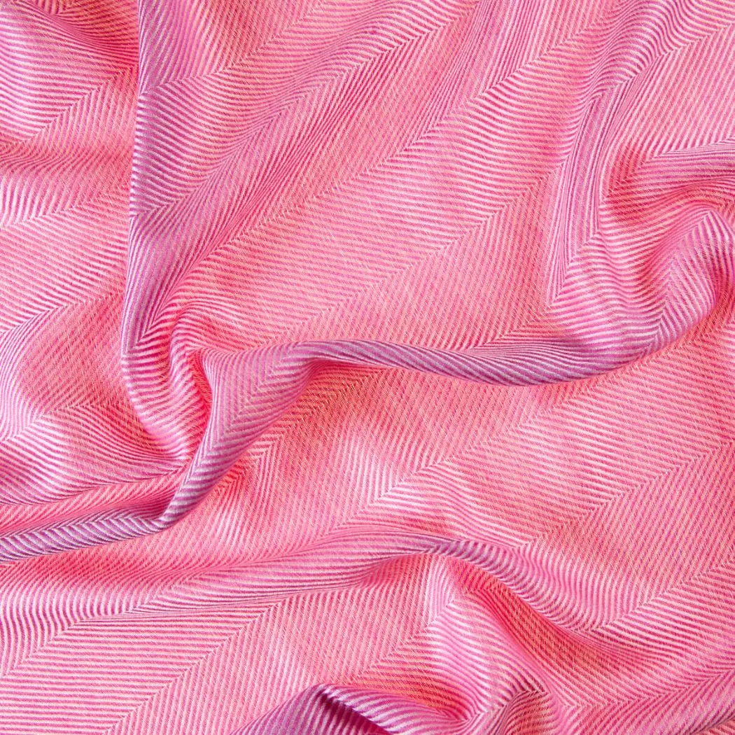 Kinalba Marquee Lipstick Pink Cashmere & Silk Scarf / Shawl
