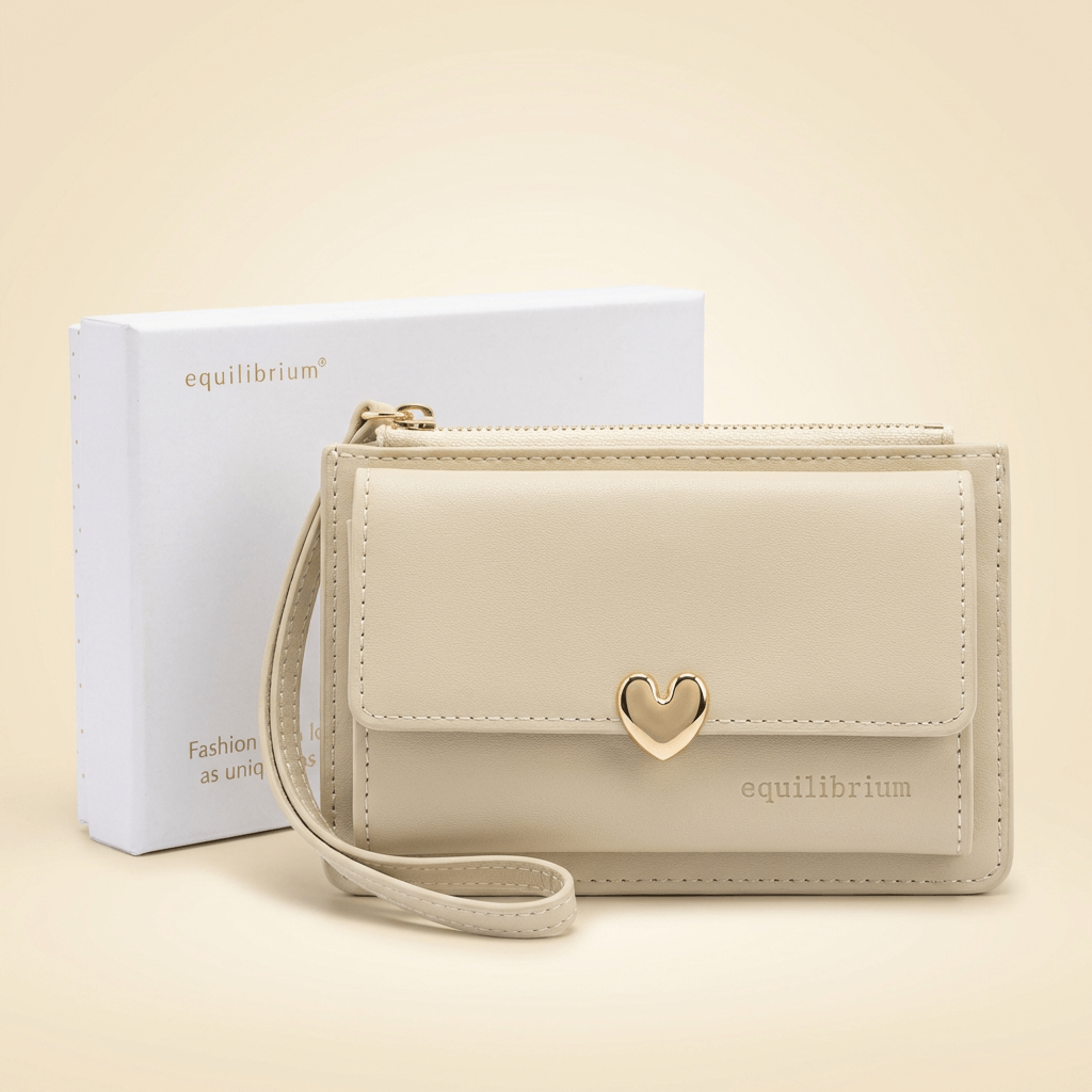 Ladies Heart Credit Card and Coin Holder