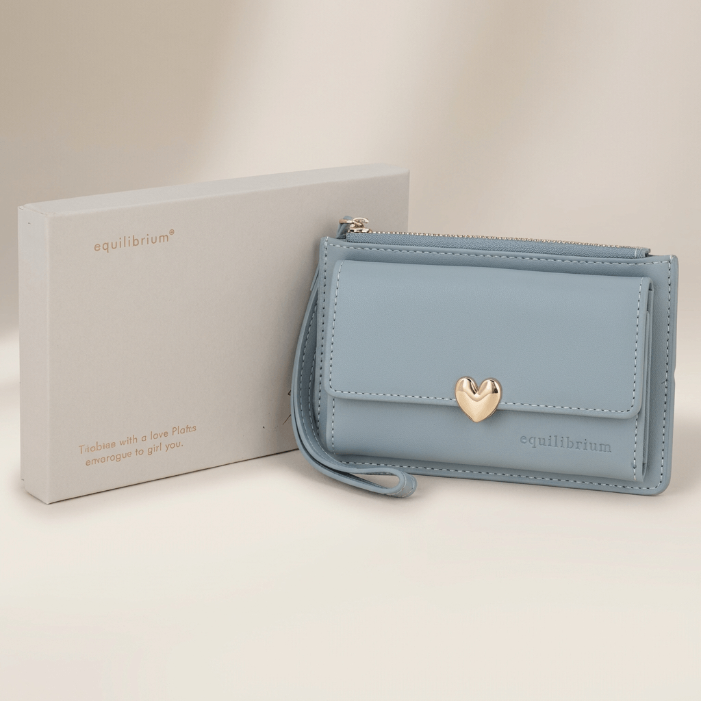 Ladies Heart Credit Card and Coin Holder