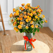 Land of Fire Spray Roses Bouquet
