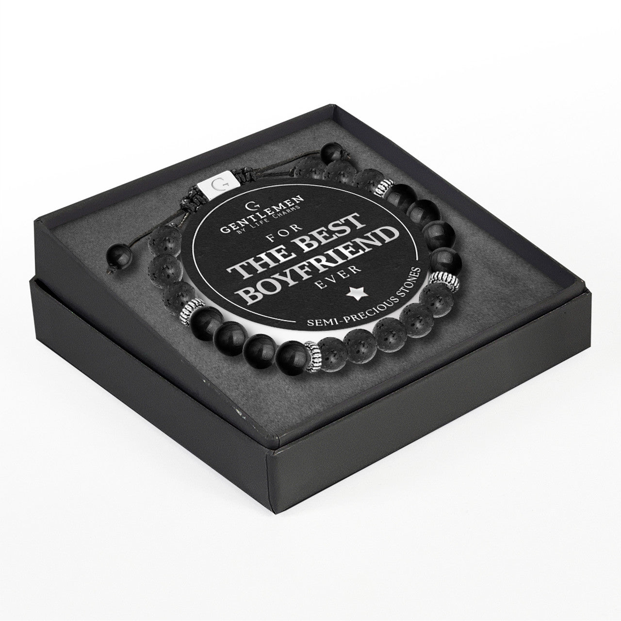 Boyfriend Semi-Precious Adjustable Bracelet